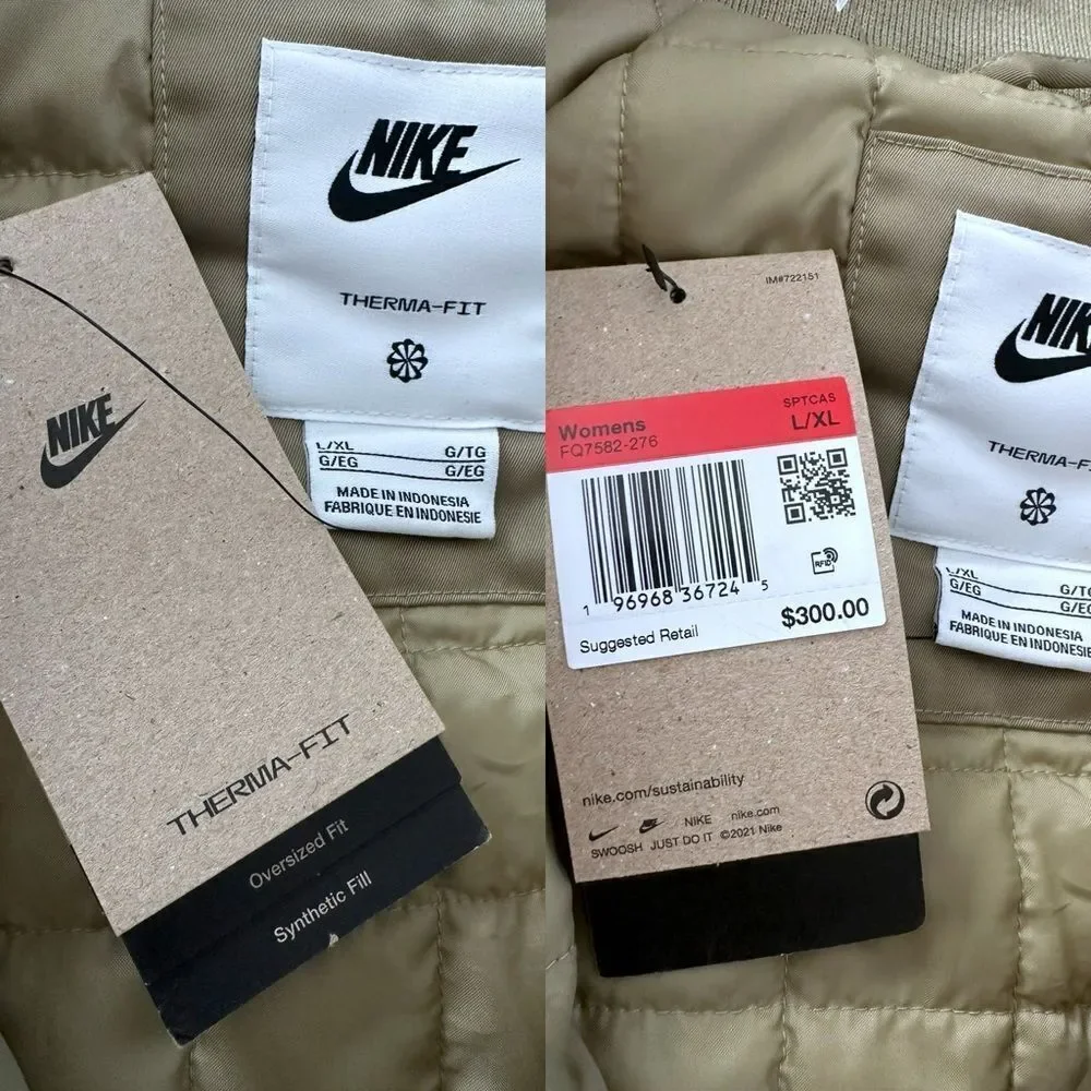 NIKE Insulated Oversized Sportswear Metro Puffer Therma-FIT Parka Jacket Sz L XL - Picture 12 of 15
